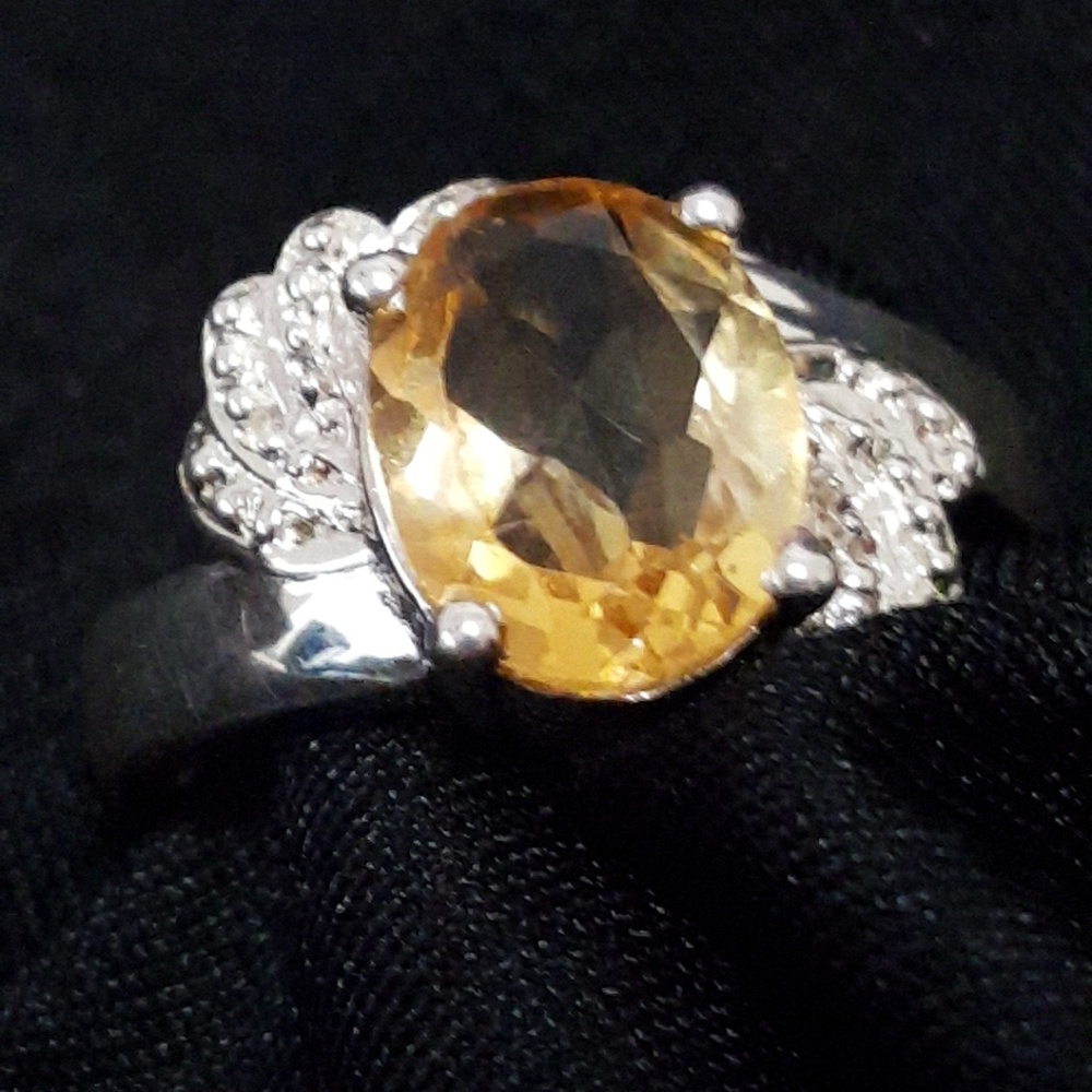 Citrine Topaz Ring